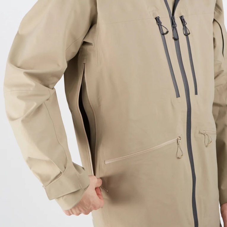 Chaquetas De Esquí Salomon S/Lab Qst GTX Pro 3l Shell Hombre Beige | MX HFPB249